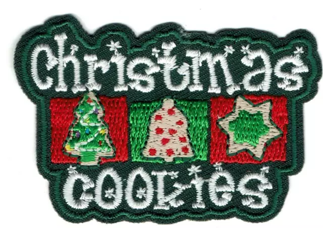 Girl Cub Boy CHRISTMAS COOKIES Fun Patches Crests Badge SCOUTS GUIDES baking