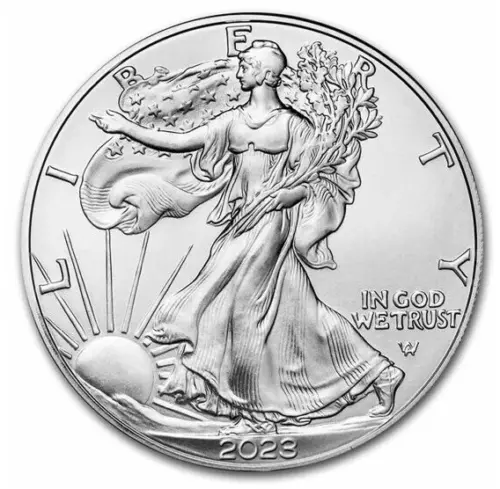 2023 1 oz .999 Fine Silver American Eagle $1 Coin BU