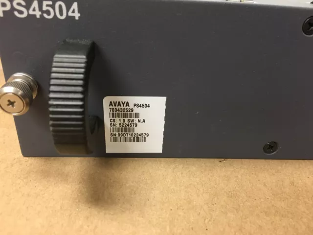 Avaya PS4504 Power Supply for G450 700432529 or 700459498