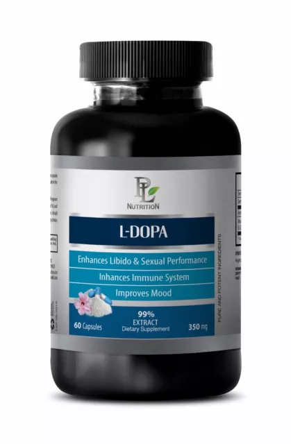 POWERFUL Dopamine L-DOPA EXTRACT 350 MG - Mucuna Pruriens 1 Bottle 60 Capsules