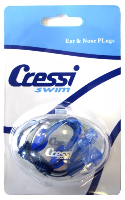 CRESSI Kit de pinza para la nariz y tapones para los oídos