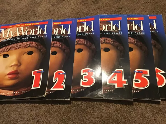 My World 1-6 McGraw Hill Education Teachers Big Books Community Set Of 6 Easel