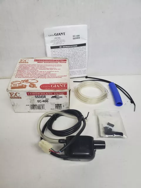 Connection Parts for Little Giant EC400 Condensate Pump - NO PUMP PARTS ONLY