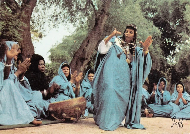 Antique MOROCCO Dance of the Gedra Postcard