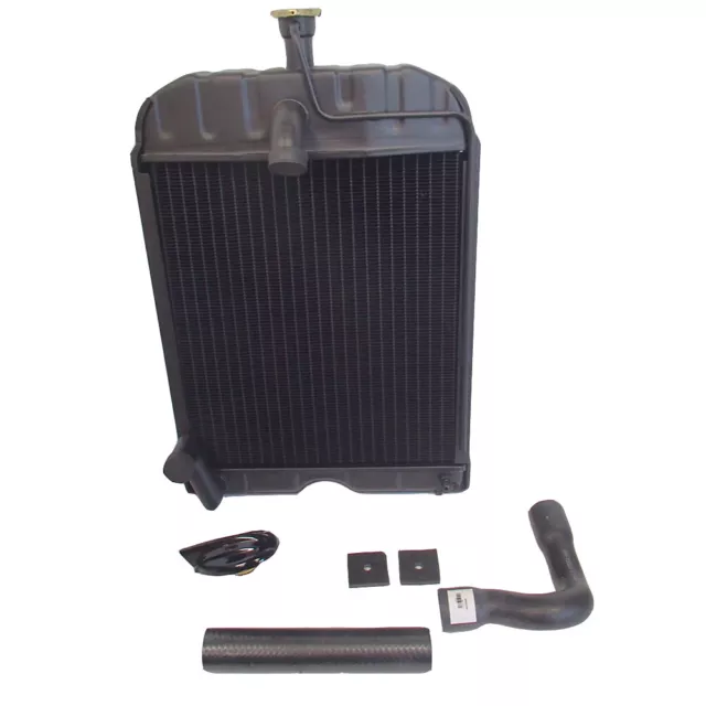 New Radiator with Original style Cap, Hoses & Pad 2N 8N 9N Fits Ford "8N8005"