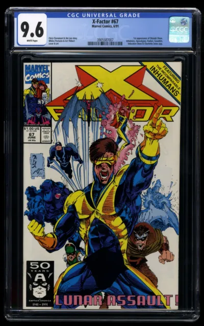 X-Factor #67 CGC NM+ 9.6 White Pages 1st Appearance Shinobi Shaw! Marvel 1991