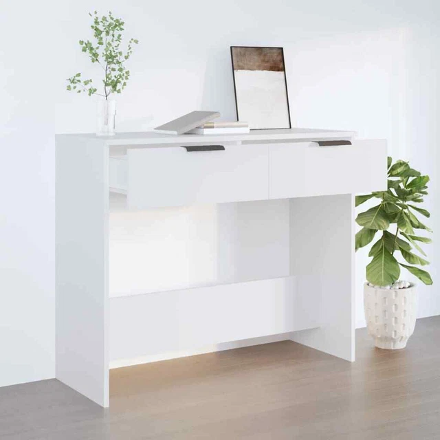 Mesa consola madera contrachapada marrón roble 90x36x75 cm vidaXL