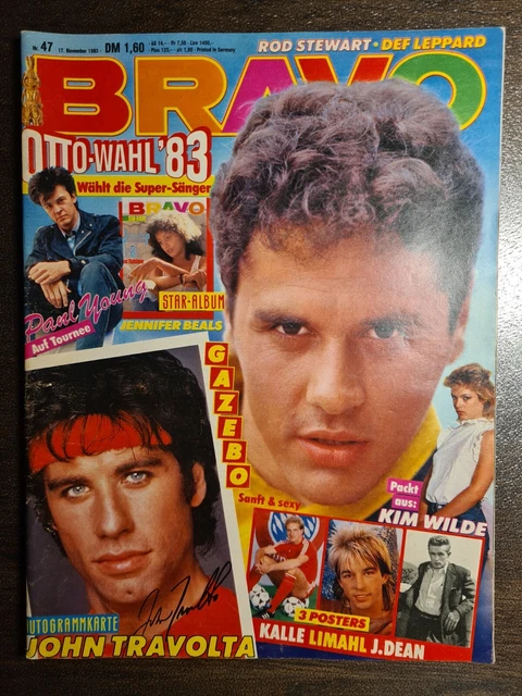 BRAVO 47/1983 Heft Komplett - Kim Wilde, John Travolta, Paul Young, Nena - Top!