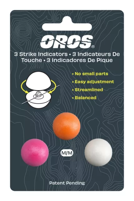 Oros ® Strike Indicator 3-Pack * New 2024 Stock * BUNGS For Fly Fishing