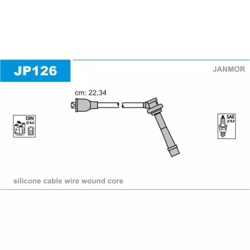 JANMOR Kit de câbles d'allumage pour FIAT SUZUKI JP126