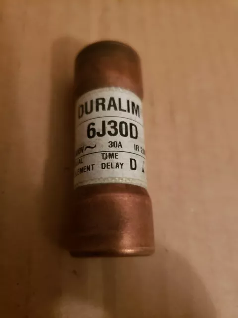 6J30D Duralim Dual Element Time Delay 30Amp Fuse