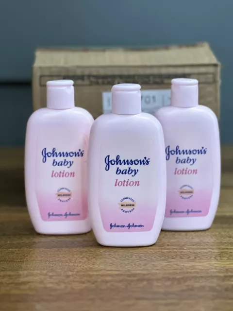 3 X JOHNSONS ORIGINAL PINK DISCONTINUED BABY LOTION 3 X 200ml