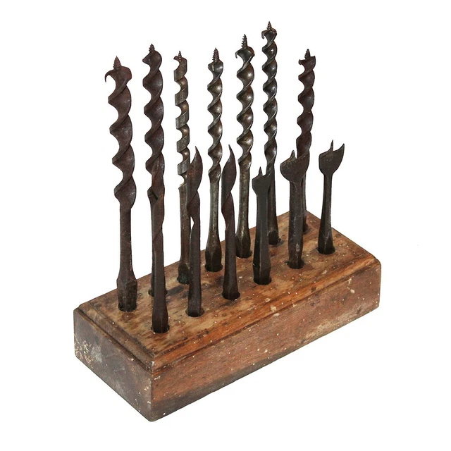 Vilebrequin + mèches à bois spéciales vilebrequin auger bit (Gebraucht) in Fribourg für CHF 50