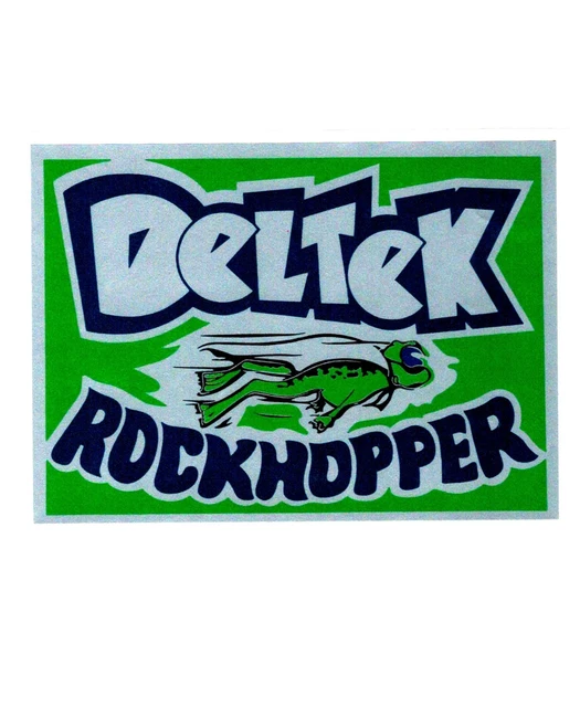 Deltek Rockhopper 1970s Silver/Green Vintage Mini Bike Repro Decal