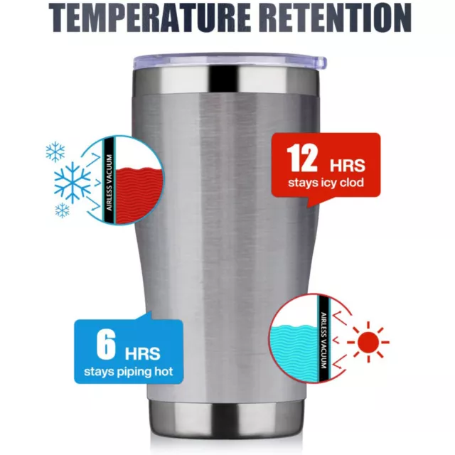 20 oz Stainless Steel Tumbler Vacuum Insulated with Lid and Straw Coffee Cup Mug