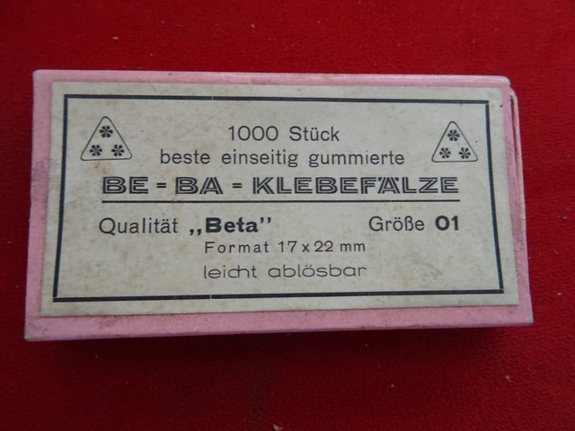 antike Beba klebefalze qualität beta