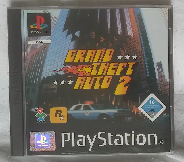 PS1 Grand Theft Auto 2 - GTA 2 Playstation 1, manuale PAL tedesco