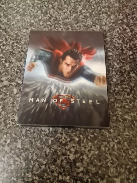 Man Of Steel Manta Lab Bluray Steelbook Single Lenticular 001 Open