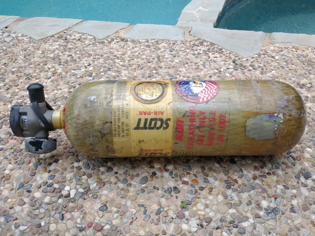 Scott 4500 PSI Firefighter 45-Minute SCBA Carbon Fiber Bottle Air Tank Cylinder