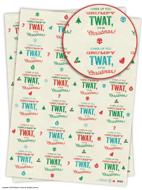 SALE Cheeky Christmas Gift Wrap Funny Xmas Wrapping Paper Hilarious Adult Humour