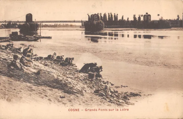 Cpa 58 Cosne Grands Pont Sur La Loire