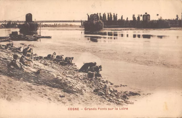 Cpa 58 Cosne Grands Pont Sur La Loire