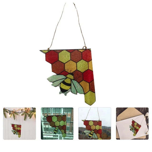 Glass Suncatcher su Honeycomb Garden Decor Regalo per Mom Friends