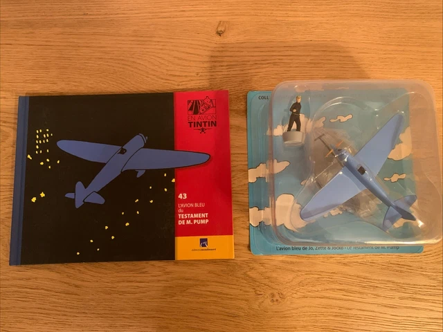 En Avion Tintin - Editions Hachette - 043 L'Avion Bleu  Testament De M Pump A52609
