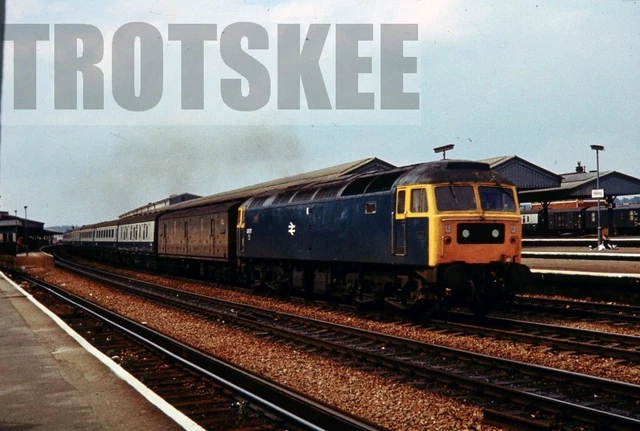 35MM SLIDE BR British Railways Diesel Loco Class 47 47477 Reading 1980 ...
