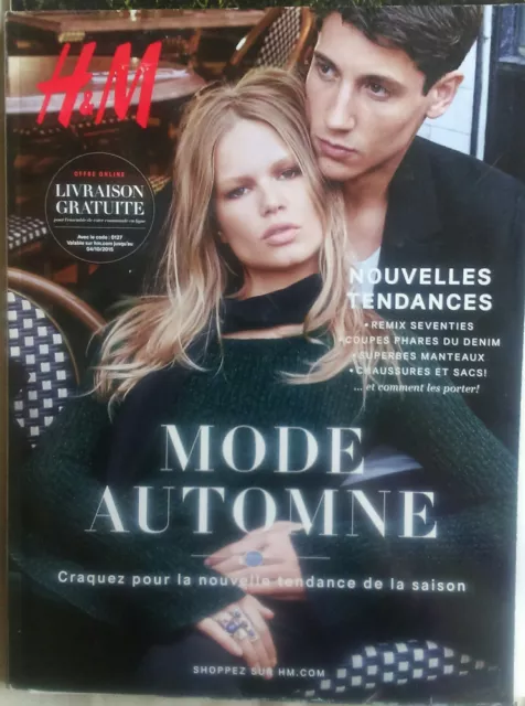 CATALOGUE H M AUTOMNE 2015 mode femme homme enfant decoration Doutzen Kroes EUR 18 00 PicClick FR