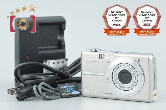 OLYMPUS CAMEDIA FE-20 Silver 8.0 MP Digital Camera w/ Box from