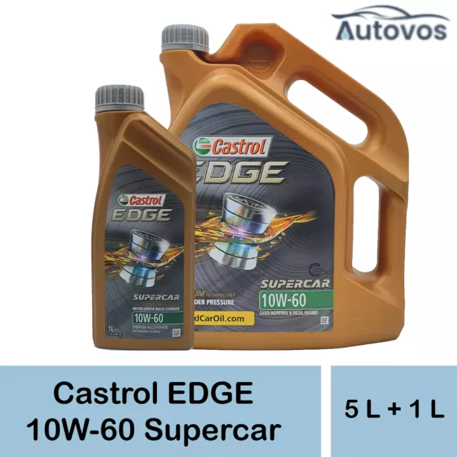 Castrol Edge Supercar 10W-60 6 Liter Motoröl für BMW-M VW 505 00 501 01 ACEA API