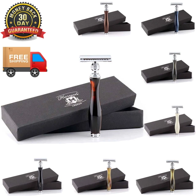 VINTAGE DOUBLE EDGE Safety Razor Classic Beard DE Trimmer Shaver in