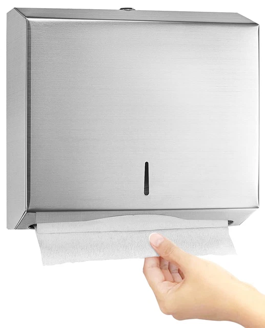 C-Fold/Multifold Paper Towel Dispenser - Brushed Stainless ...