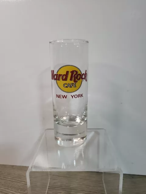 Collectible Hard Rock Cafe  Restauarnt  New York Tall Shot Glass U.s.a.