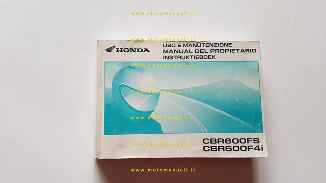 Honda CBR 600 FS - F4i 2001 manuale uso manutenzione ITALIANO originale