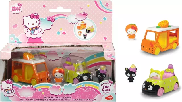 Hello Kitty Orange Chocolate Ice Cream Van  Dickie Toys Die Cast Collectible Car