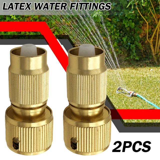 New 2pcs Expandable Hose Repair Adaptor Garden Hose Fitting Brass Hose G xixi 3