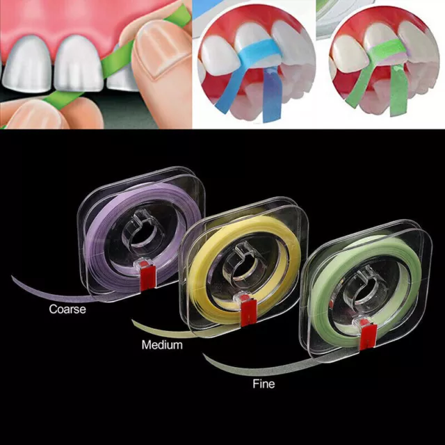 3 Rolls Dental Polishing Strips Composite Resin Sanding Finishing Strip 4MM*6m