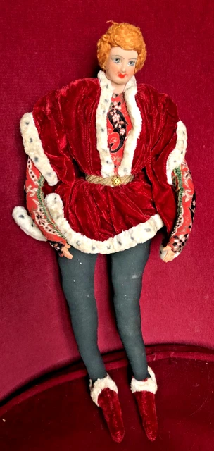Poupée Miniature Mannequin PN En Celluloïd, Costume Traditionnel Bourbonnais, Folklore, 18 Cm