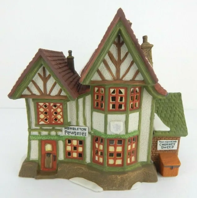 Dept 56 Dickens Village Hembleton Pewterer #58009 Old Stock w/Bx, No Lt Cord/Slv