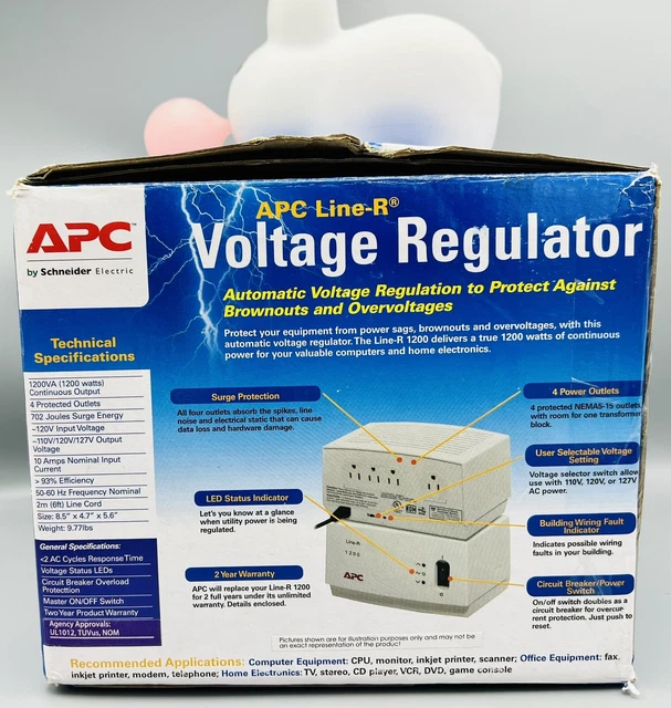 APC LE1200 Line-R 1200VA Automatic Voltage Regulator AC