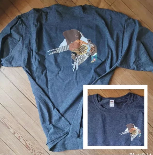 GERMAN SHORTHAIRED POINTER w/Pheasant T-Shirt Upland hunting dogs