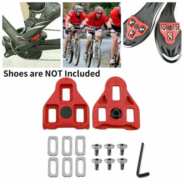 Fahrrad Rennrad Schuhplatten für Look Delta Pedal 9,0° Pedalplatten Cleats NEU