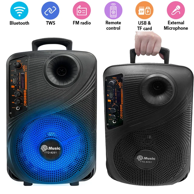 UPGRADED SUBWOOFER BLUETOOTH Speakers Portable Wireless Outdoor With