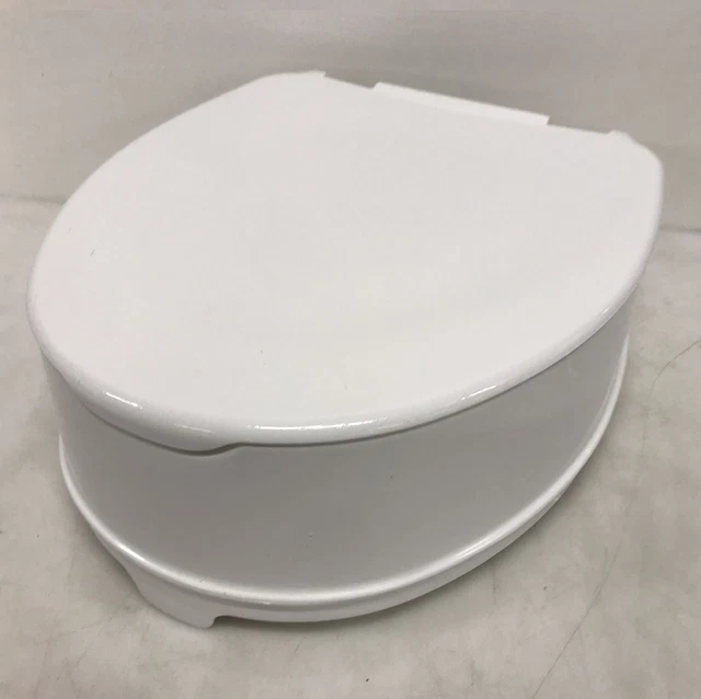 Asiento de inodoro Gima elevación con sistema de montaje 14 cm - blanco