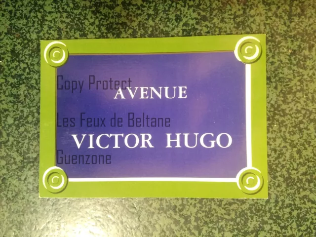 AVENUE VICTOR HUGO plaque de rue Street sign PARIS  carte postale postcard