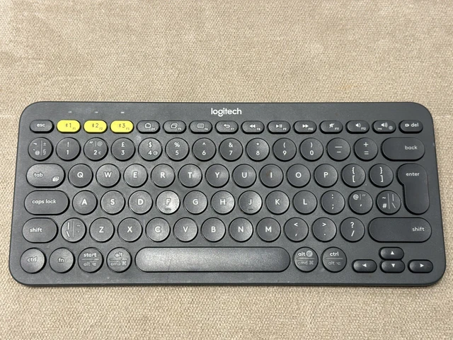 Logitech 380 LOGITECH K380 GREY Multi-device Wireless Keyboard Bluetooth £19.99 ...