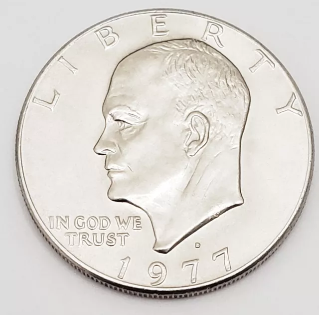 1977 D Eisenhower Dollar Coin Ave Circulated **Free Shipping**