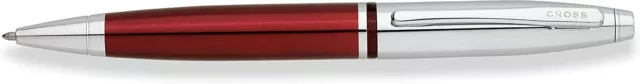 Cross Calais Ballpoint Pen Chrome / Red Lacquer Finish